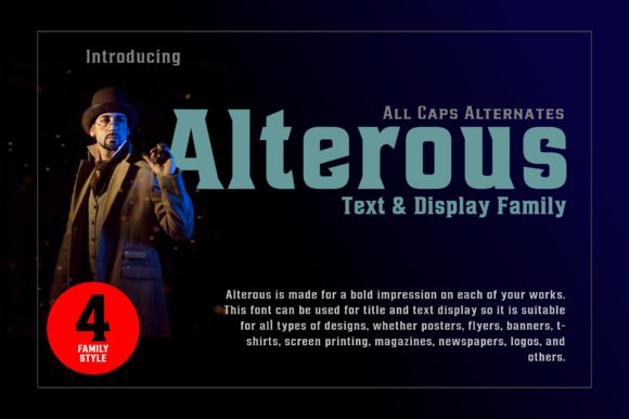 Alterous: A Bold Vintage Font for Creative Projects