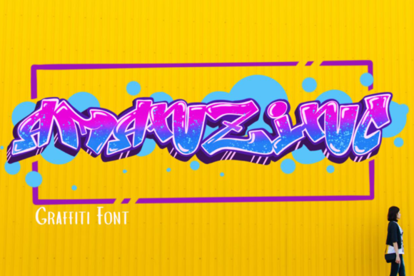 Amanzinc Graffiti Font for Business