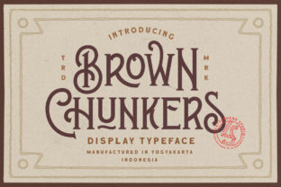 Brown Chunkers: A Vintage Display Font