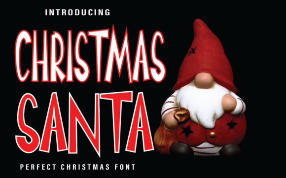 Christmas Santa Font for Web Design