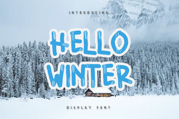 Hello Winter Font: A Winter-Themed Display Typeface