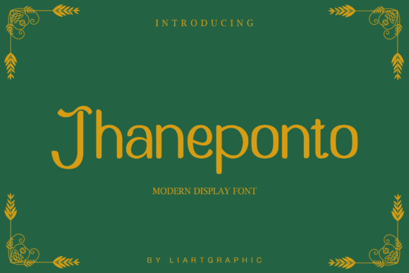 Jhaneponto: A Bold Font for Business
