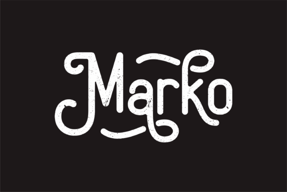 Marko: A Vintage Display Font for Web Design