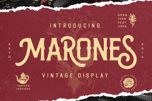 Marones: A Bold Display Font for Impactful Campaigns