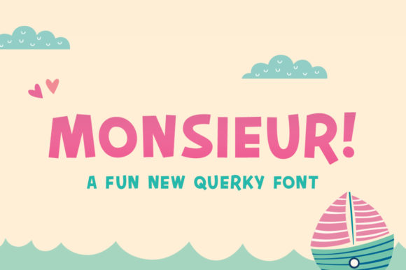 Monsieur: A Playful Display Font