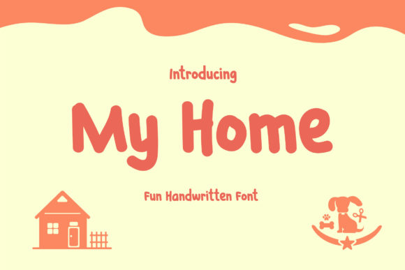 My Home Font: A Cute Typeface for Creative Projects