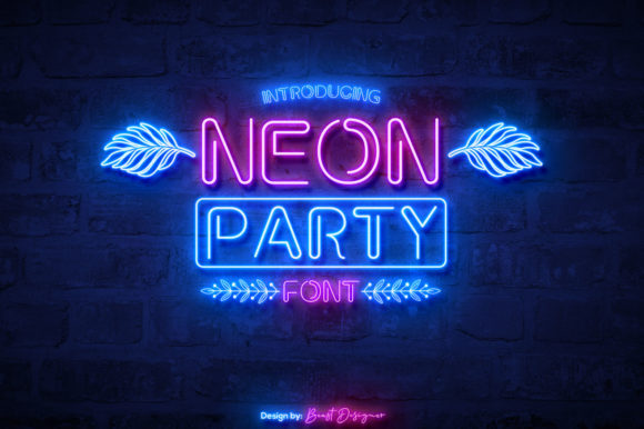 Neon Party: A Bold Display Font