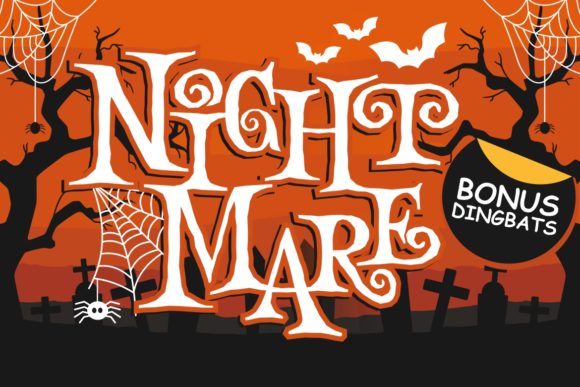 Night Mare: A Scary Font for Creative Design