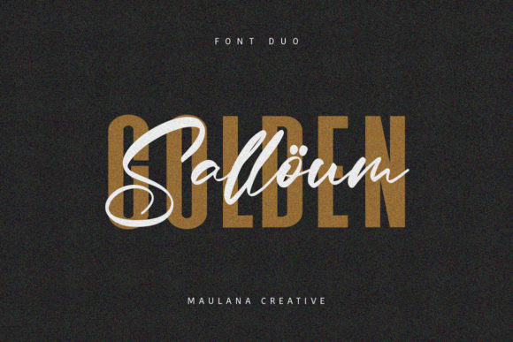 Salloum Golden Font Duo: A Display Font for Timeless Design