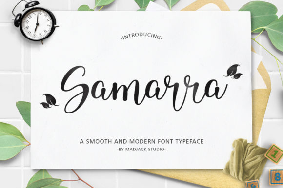 Samarra: A Romantic Script Font