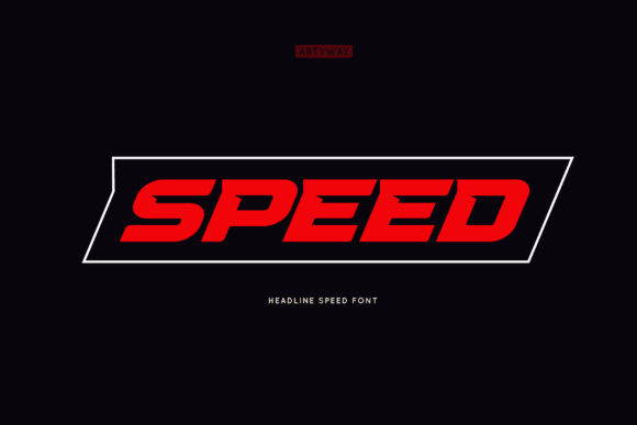 Speed: A Bold Display Font
