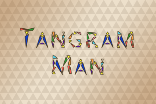 Tangram Man Font for Business
