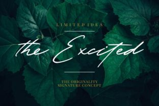 The Excited: A Bold Script for Creative Expression