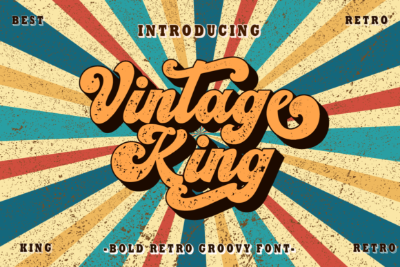 Vintage King Font for Creative Makers